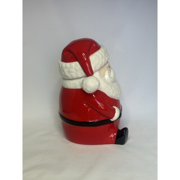 Holiday Home Santa Cookie Jar Christmas Hard To Find - Picture 3 of 9